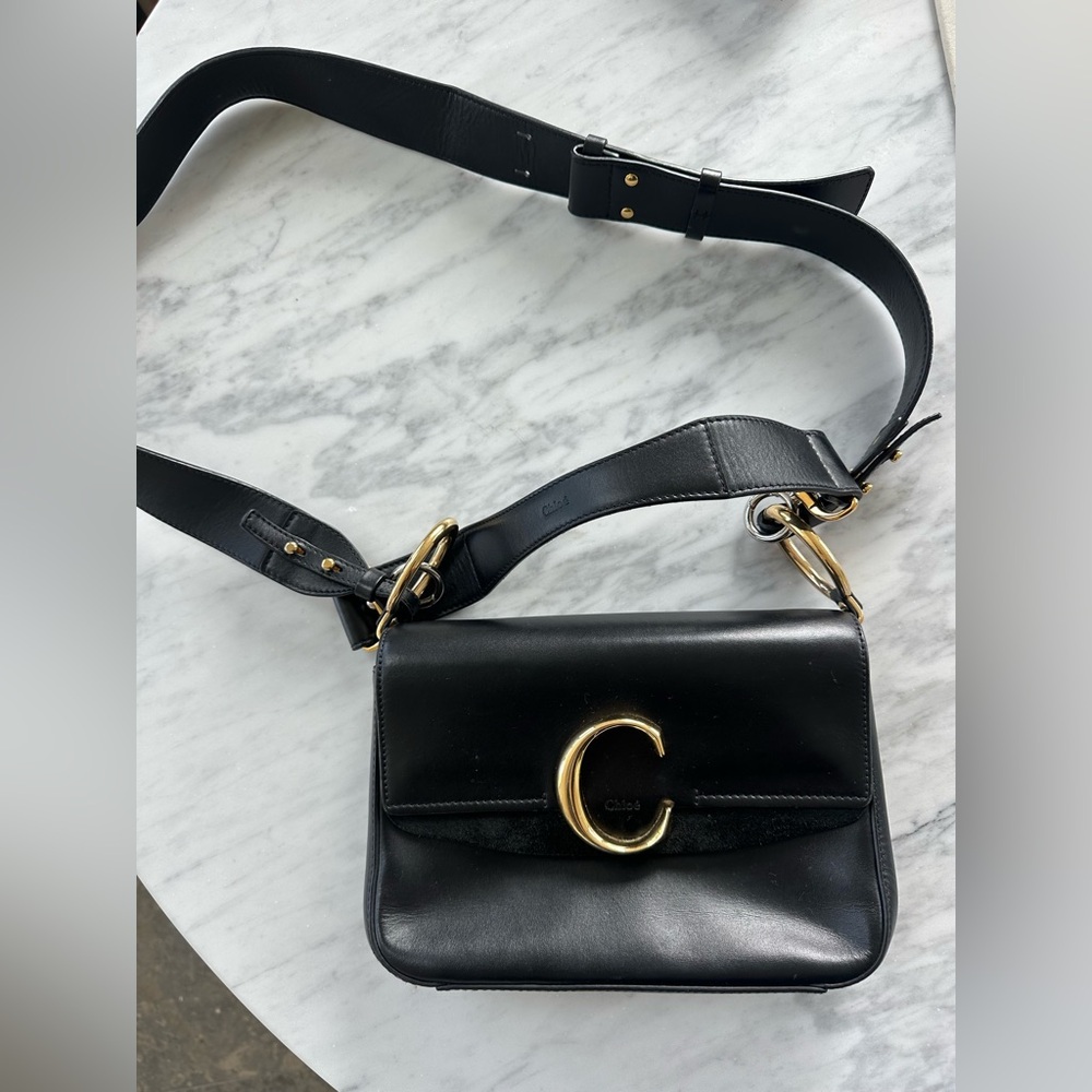 Chloe double carry crossbody bag.